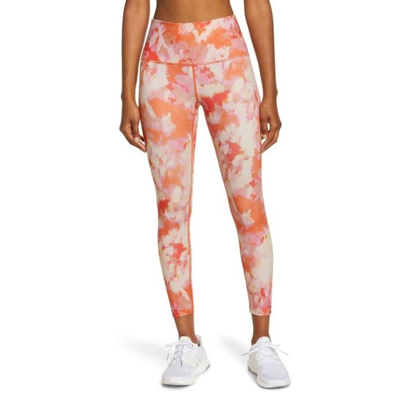 Zella Pants - Zella High Waist Studio Lite 7/8 Leggings Orange Print Small (4-6) $65 NEW